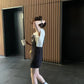 METWO>小香背帶裙 08005#