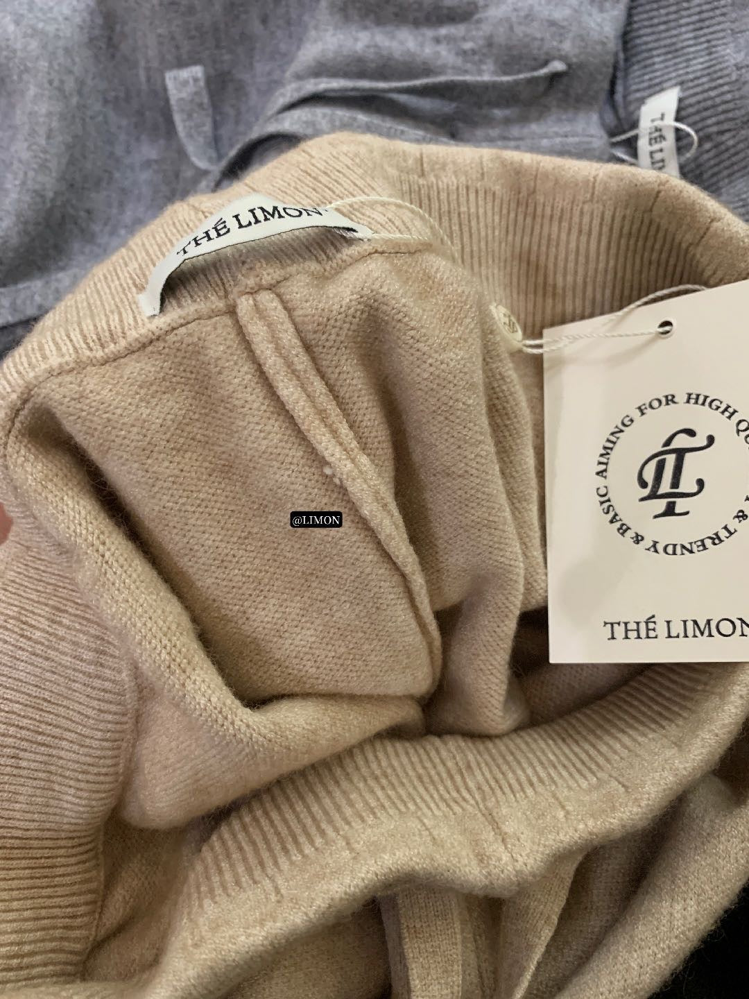 Limon - 軟糯針織休閒褲  9323#