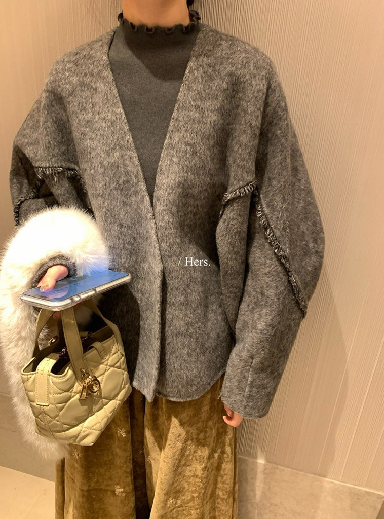 seeUbye - 雙面細羊毛外套 92667#