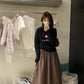 HERS> 呢子百褶裙 8630#