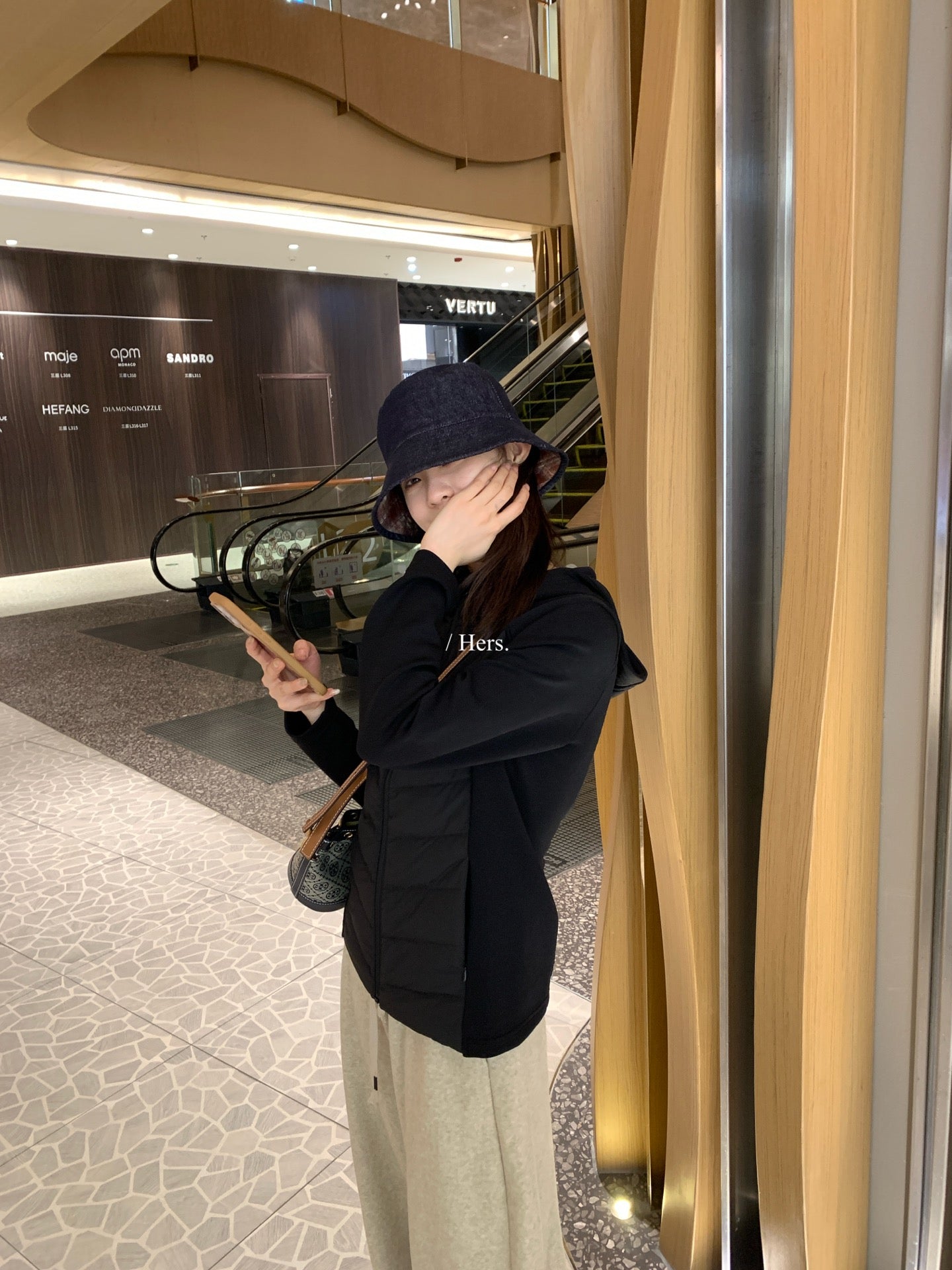 HERS - 小蠻腰蒙口空氣棉羽絨服 92577#