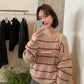 i miss - 條紋質感針織衫  991091#