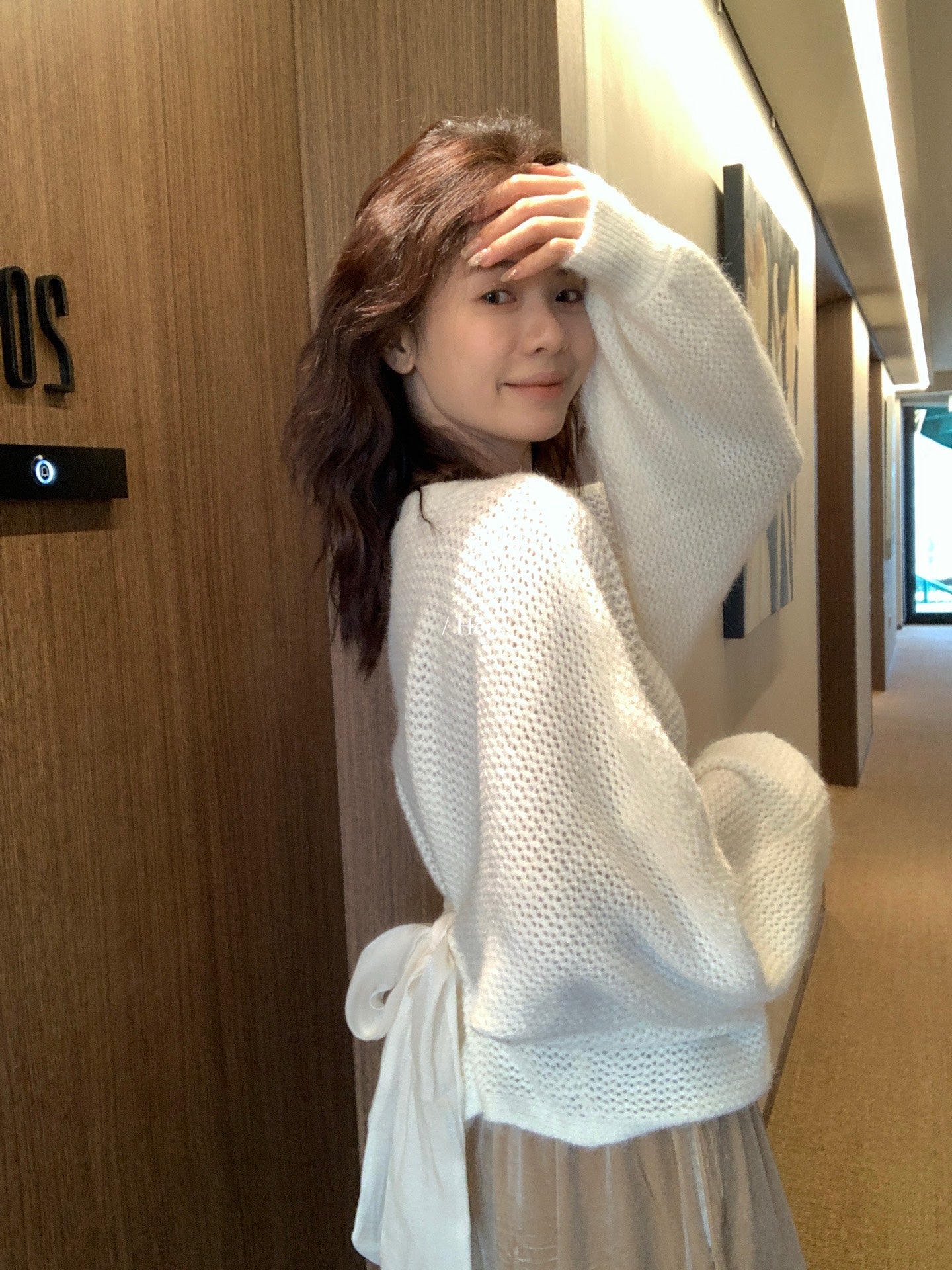 Hers - 韓標氣質綁帶毛衣  92459#