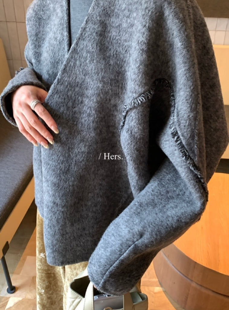 seeUbye - 雙面細羊毛外套 92667#