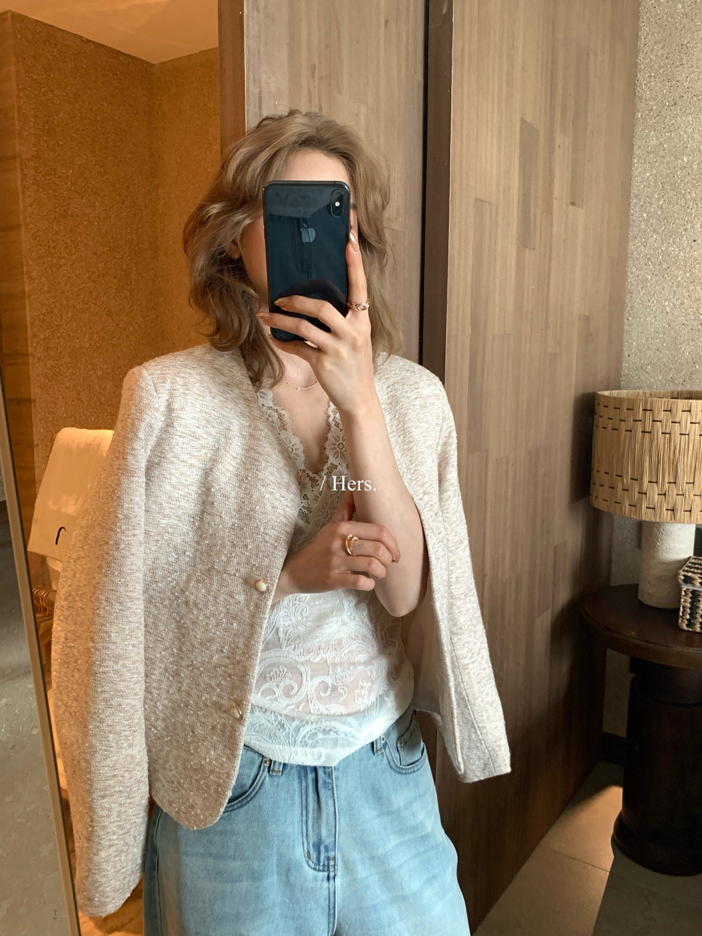 Hers - 肌理感小香外套   80262#