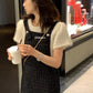 METWO>小香背帶裙 08005#