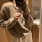 HERS> 領口撞色輕毛衣 10287#