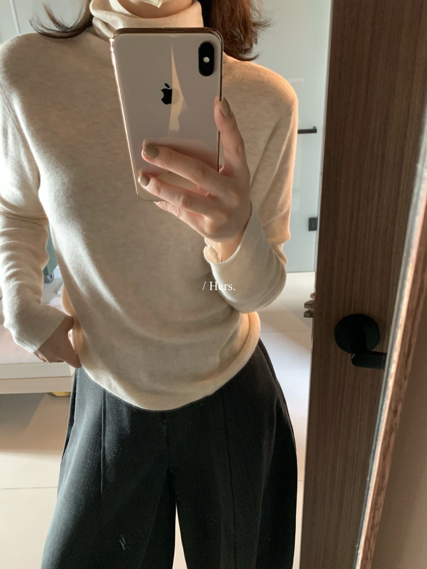 Hers - 高領針織打底  92470#