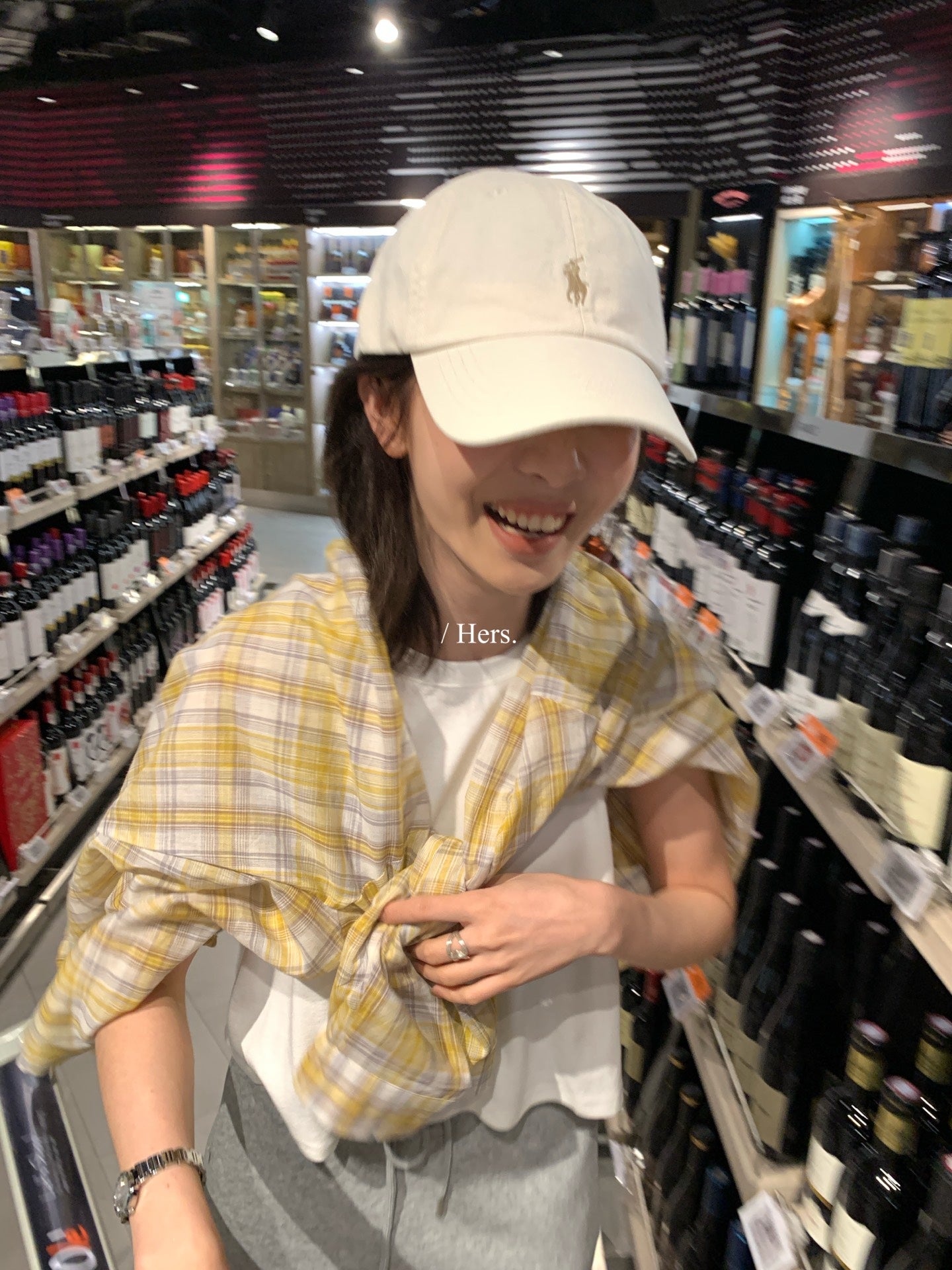Hers - 慵懶休閒防曬格子襯衫  80554#