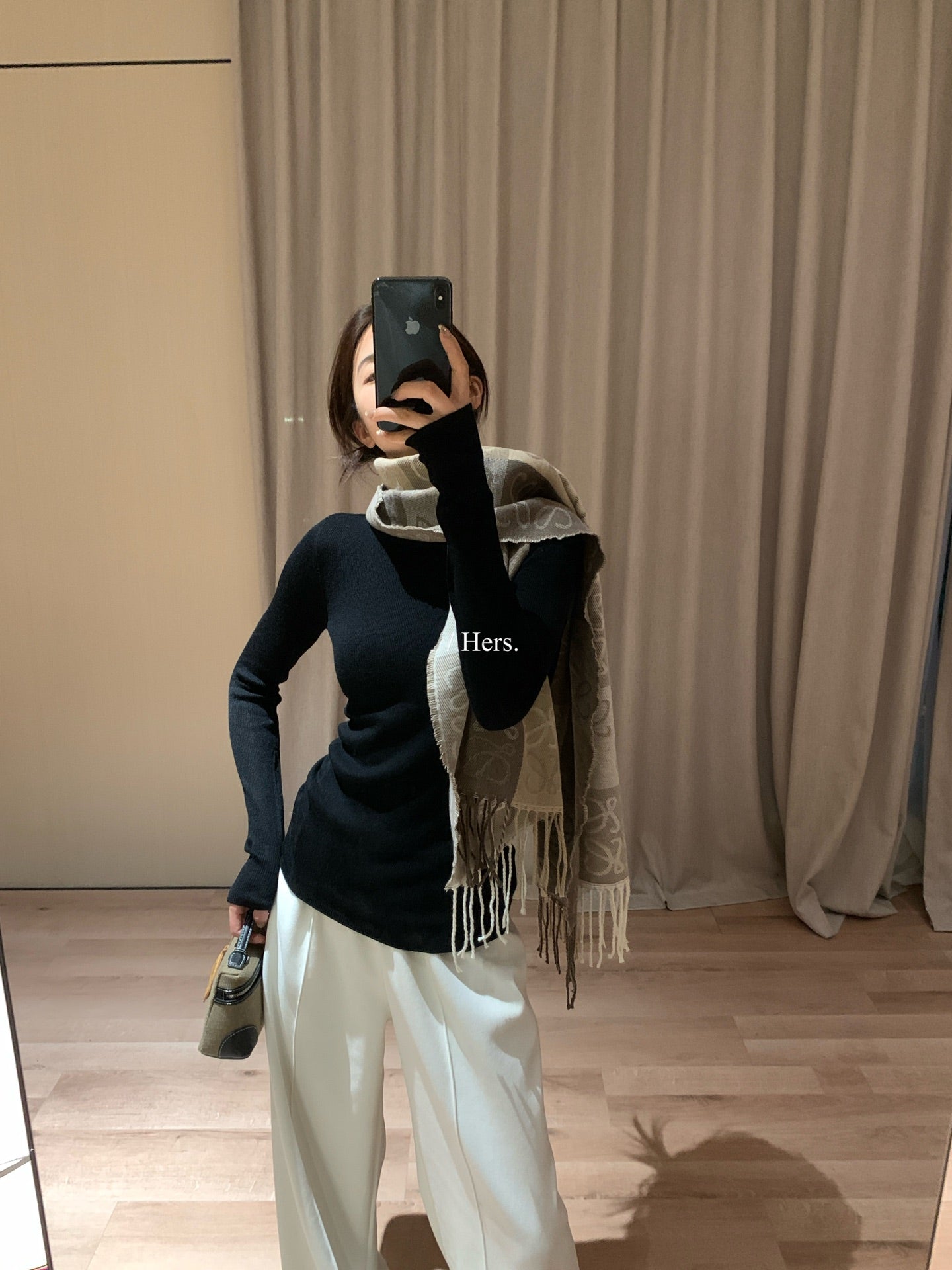 Hers - 合身收腰針織打底  92610#