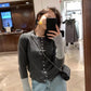 METWO> 拼色軟糯毛衣 #2225#