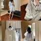 Hers - 舒適飄逸感防曬條紋襯衫  80553#