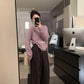 HERS> 領口撞色輕毛衣 10287#