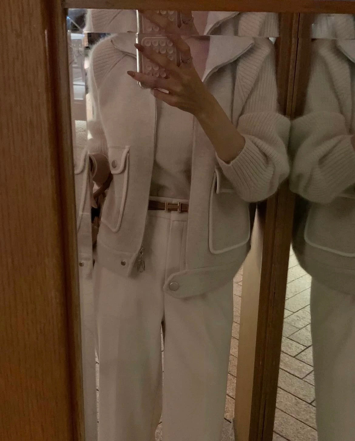 YJNN - 小香風毛呢針織小外套 366#