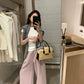 HERS> 簡約舒適日常闊腿褲 20312#