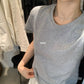 HERS> 可愛蕾絲袖純色T 20435#