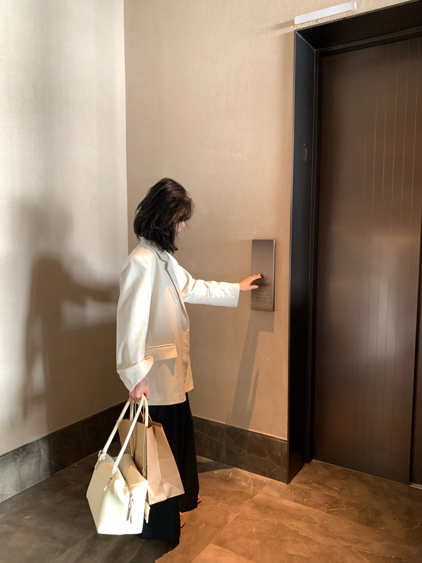 Hers -  氣質廓版西裝外套    80259#