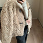 Hers - 韓標 皮毛一牛角扣外套 92552#