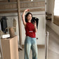 HERS> 復古水洗牛仔褲 20393#