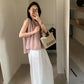 HERS> 簡約麻料無袖上衣 20666#