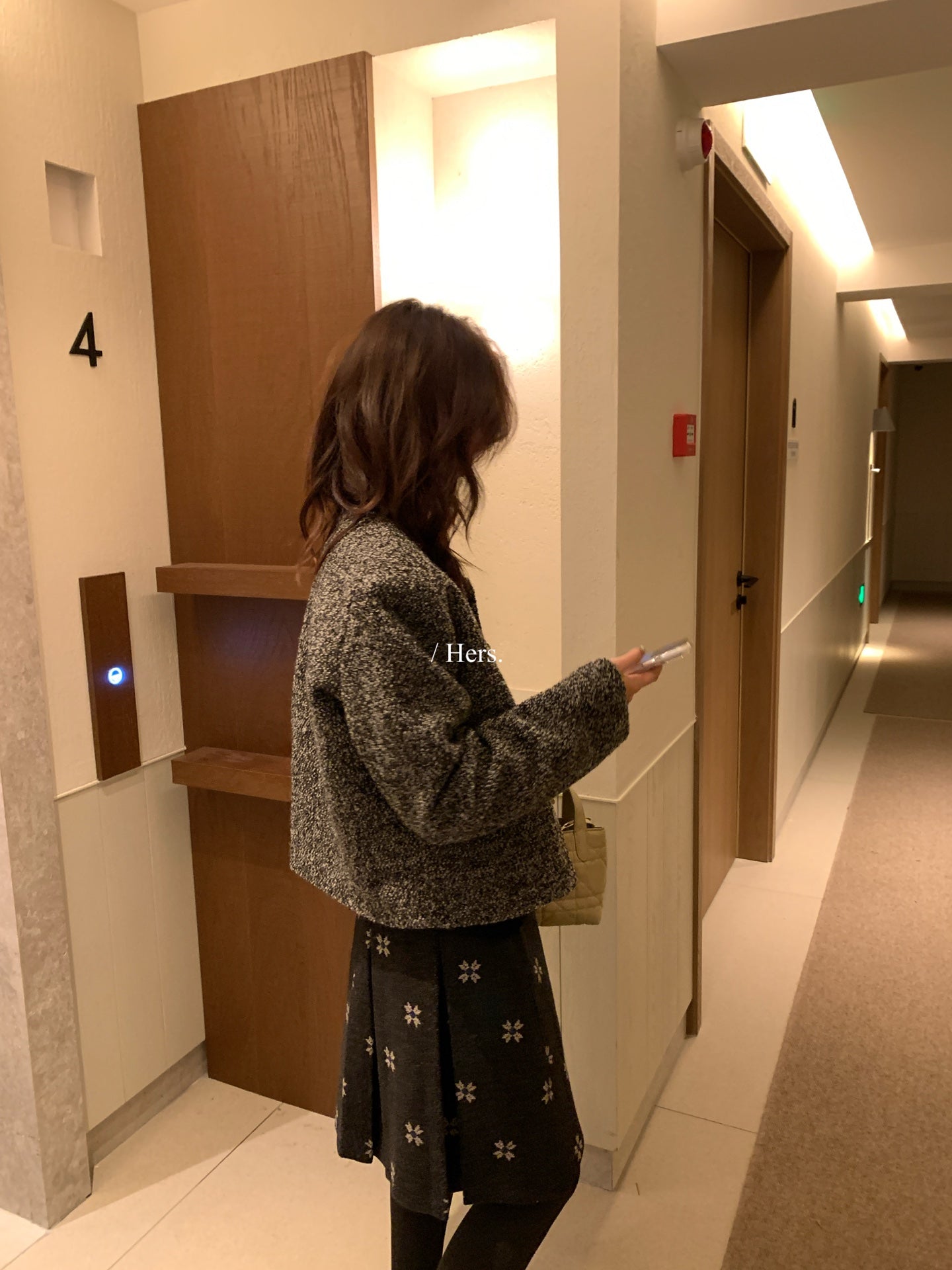 Hers - 羽絨小香風外套  92613#