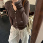 HERS> 氣質V領針織開衫 10035#