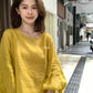 Hers - 苎麻氣質復古衫   80458#