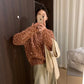 HERS> 復古立體毛衣8179#