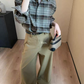 HERS - 寬鬆格紋襯衫  92282#
