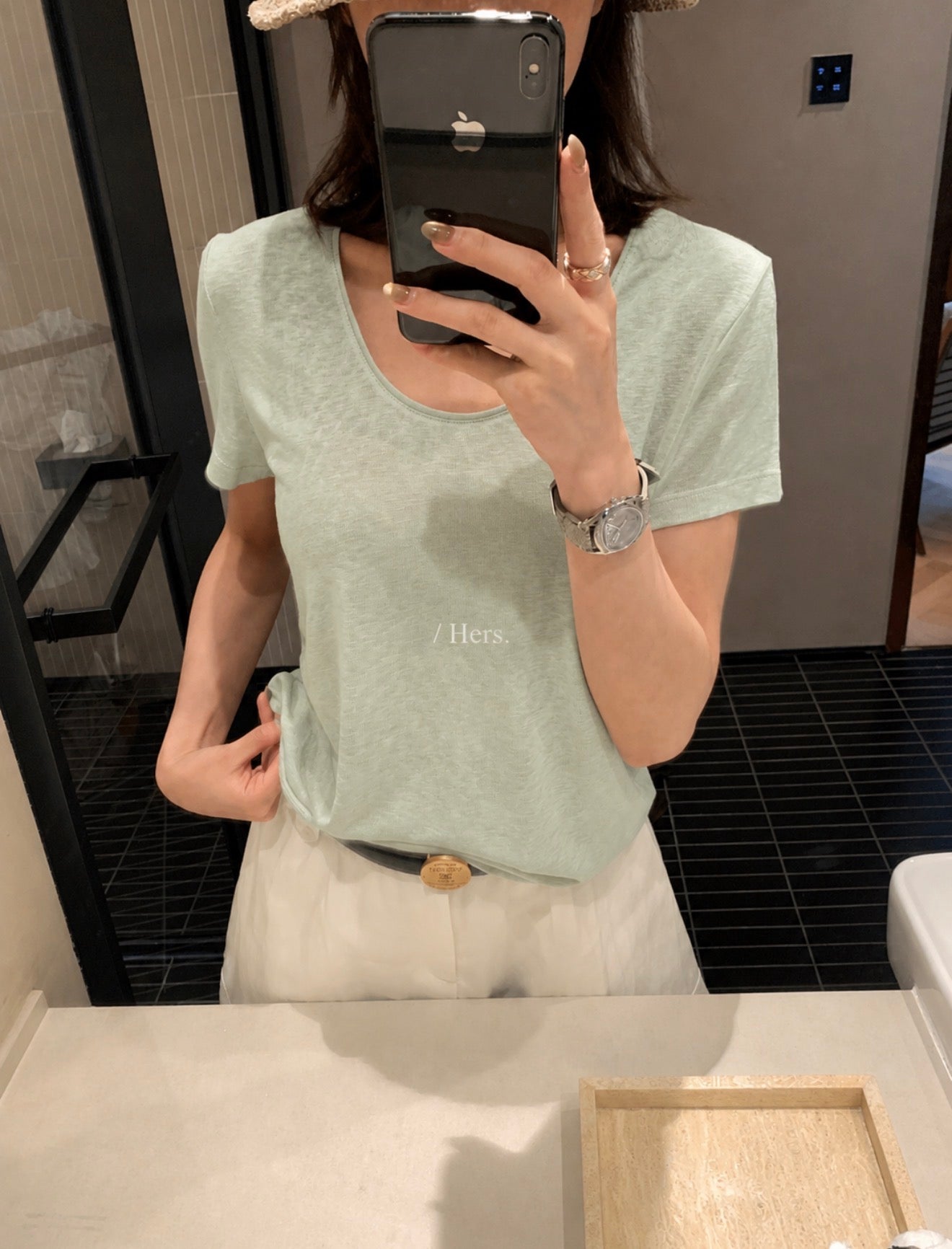Hers - 萊賽爾涼感面膜T  80632#