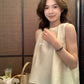 Hers - 肌理感無袖紗紗小衫   80354#