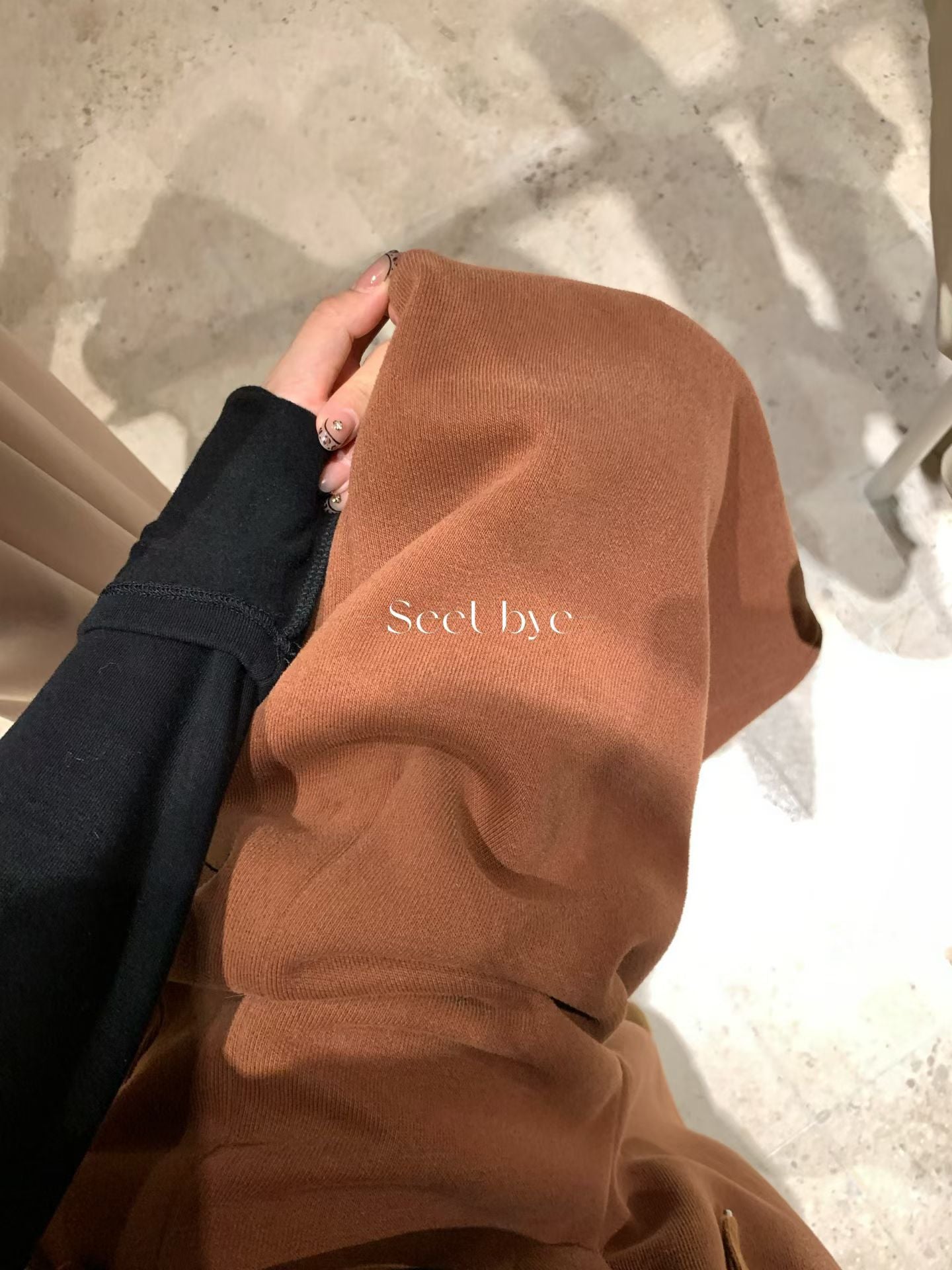 seeUbye - 暖暖褲王 加絨抽繩衛褲  720#