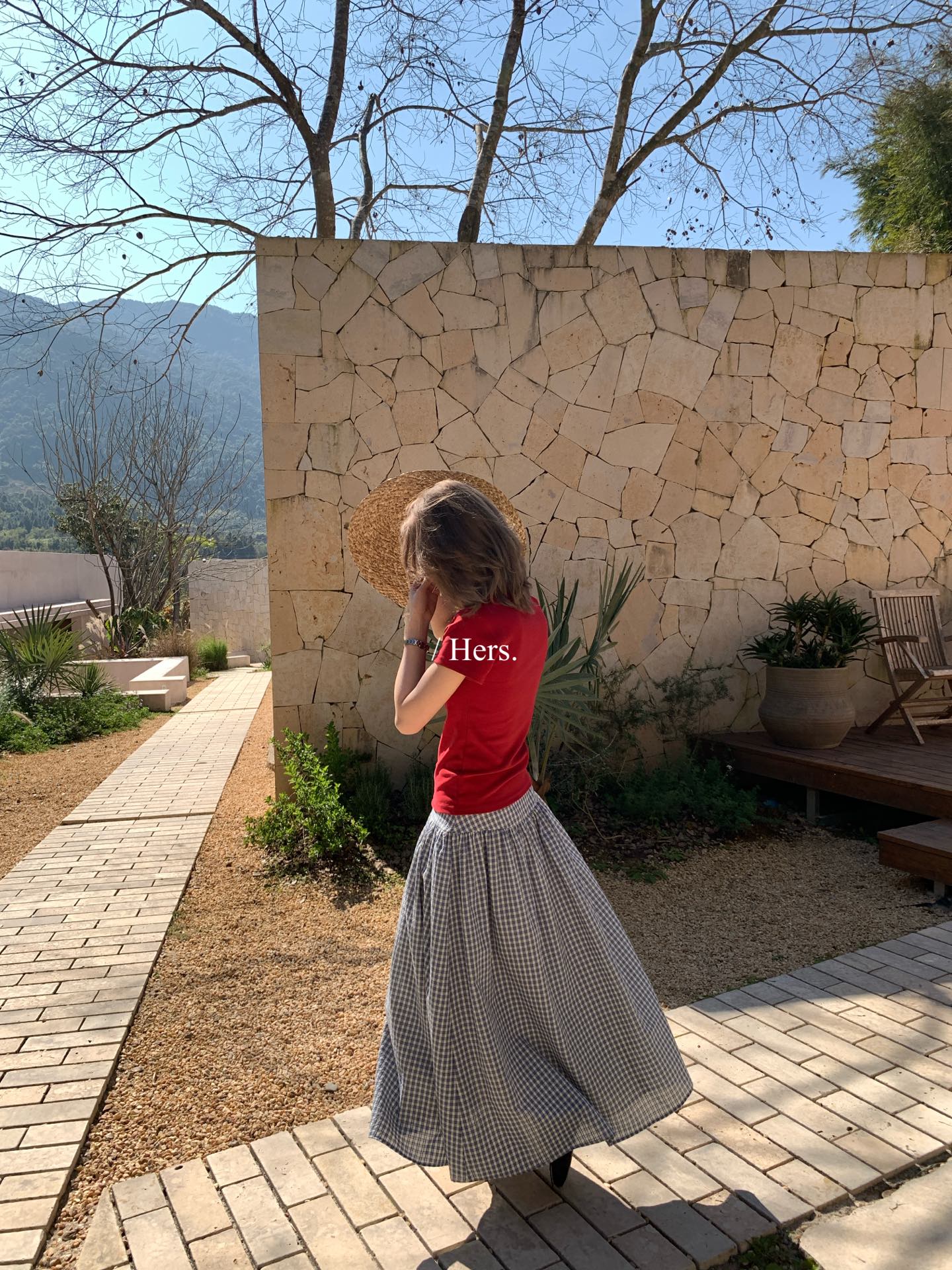 Hers - 正肩修身圓領T   80240#