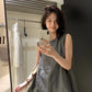 HERS> 氣質札染無袖上衣 9569#