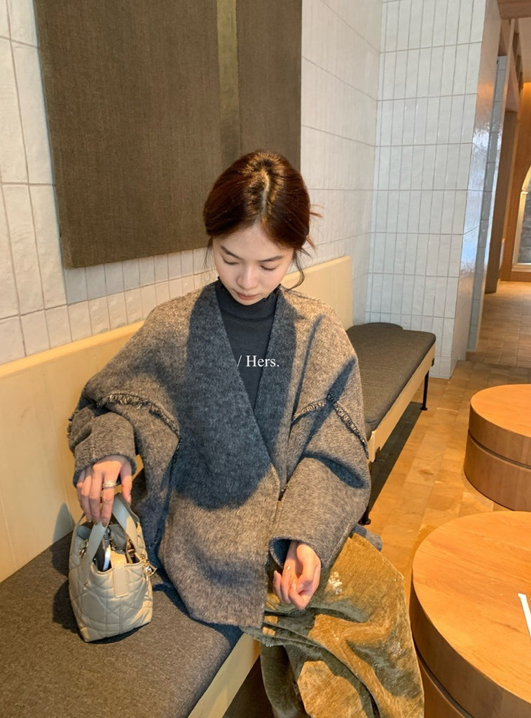 seeUbye - 雙面細羊毛外套 92667#