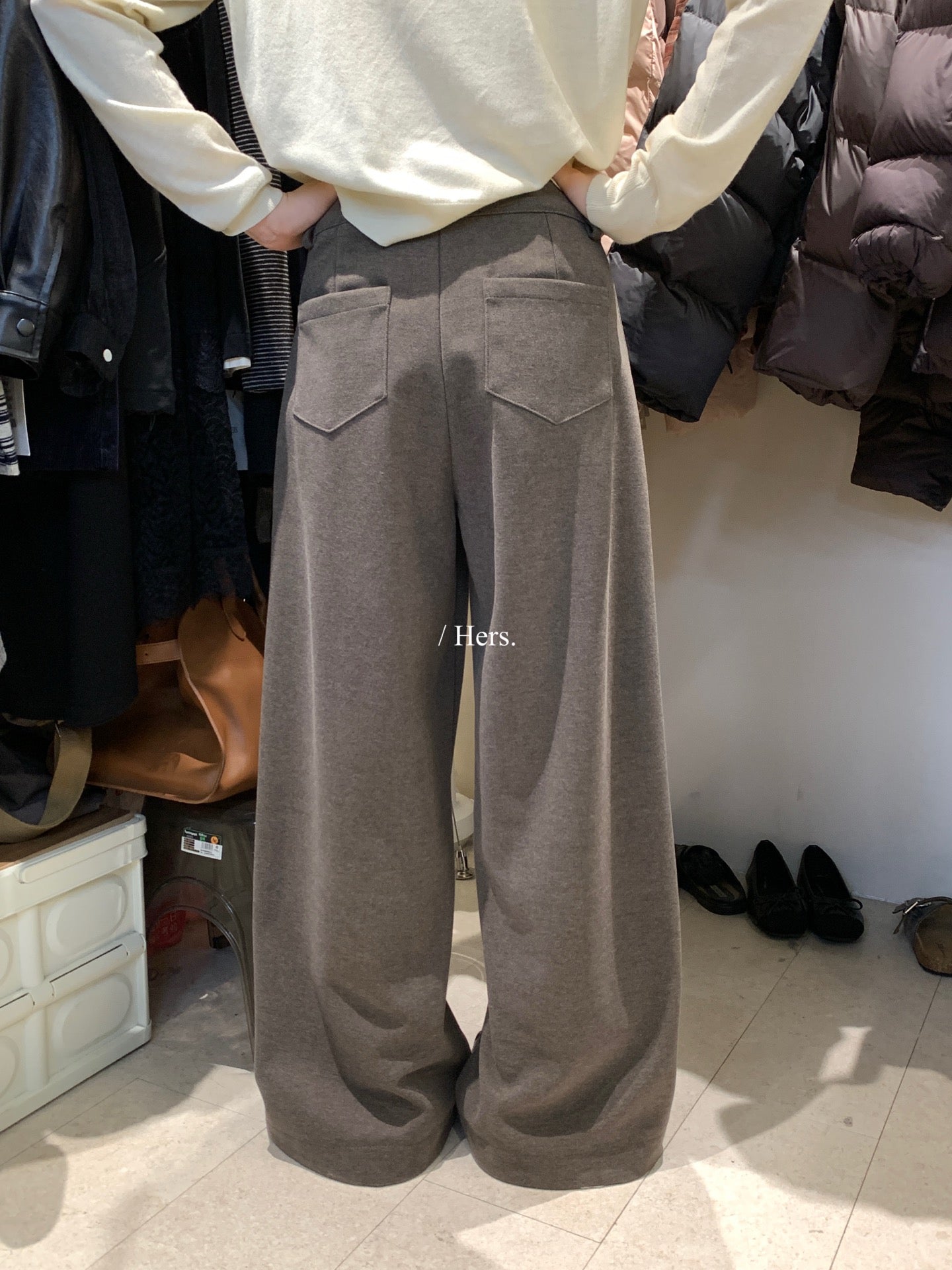 Hers -  毛呢西褲  92540#