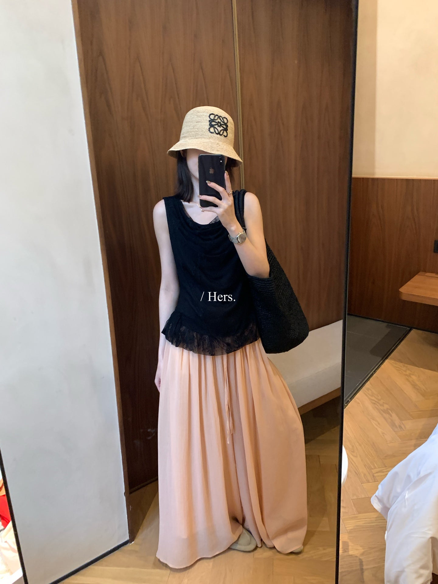Hers - 紗洗飄飄裙褲     80622#