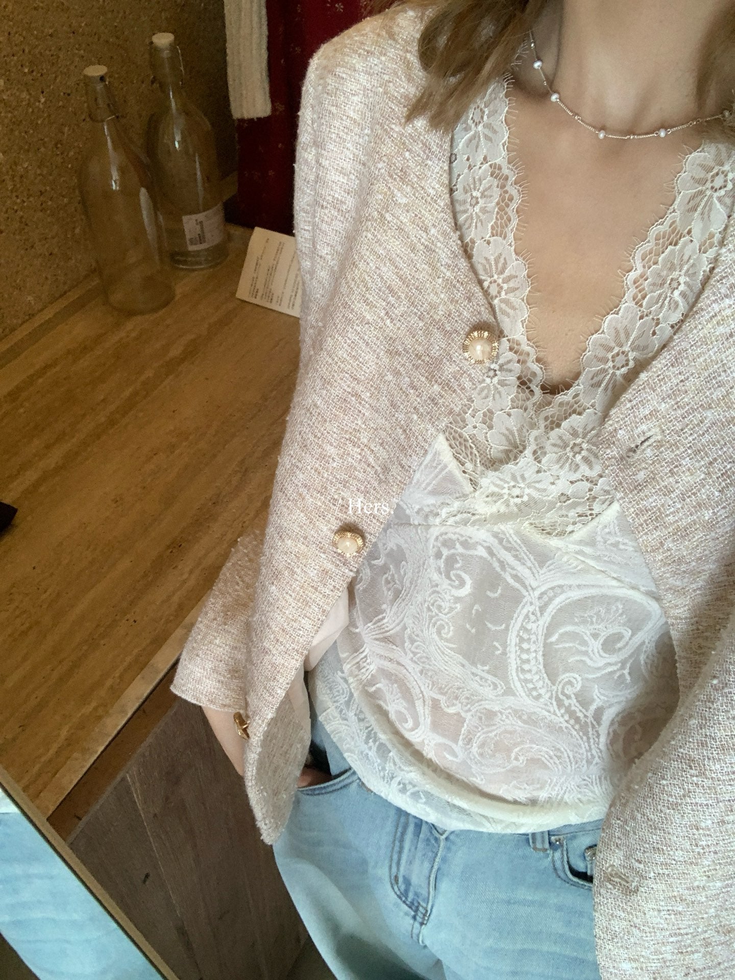 Hers - 肌理感小香外套   80262#