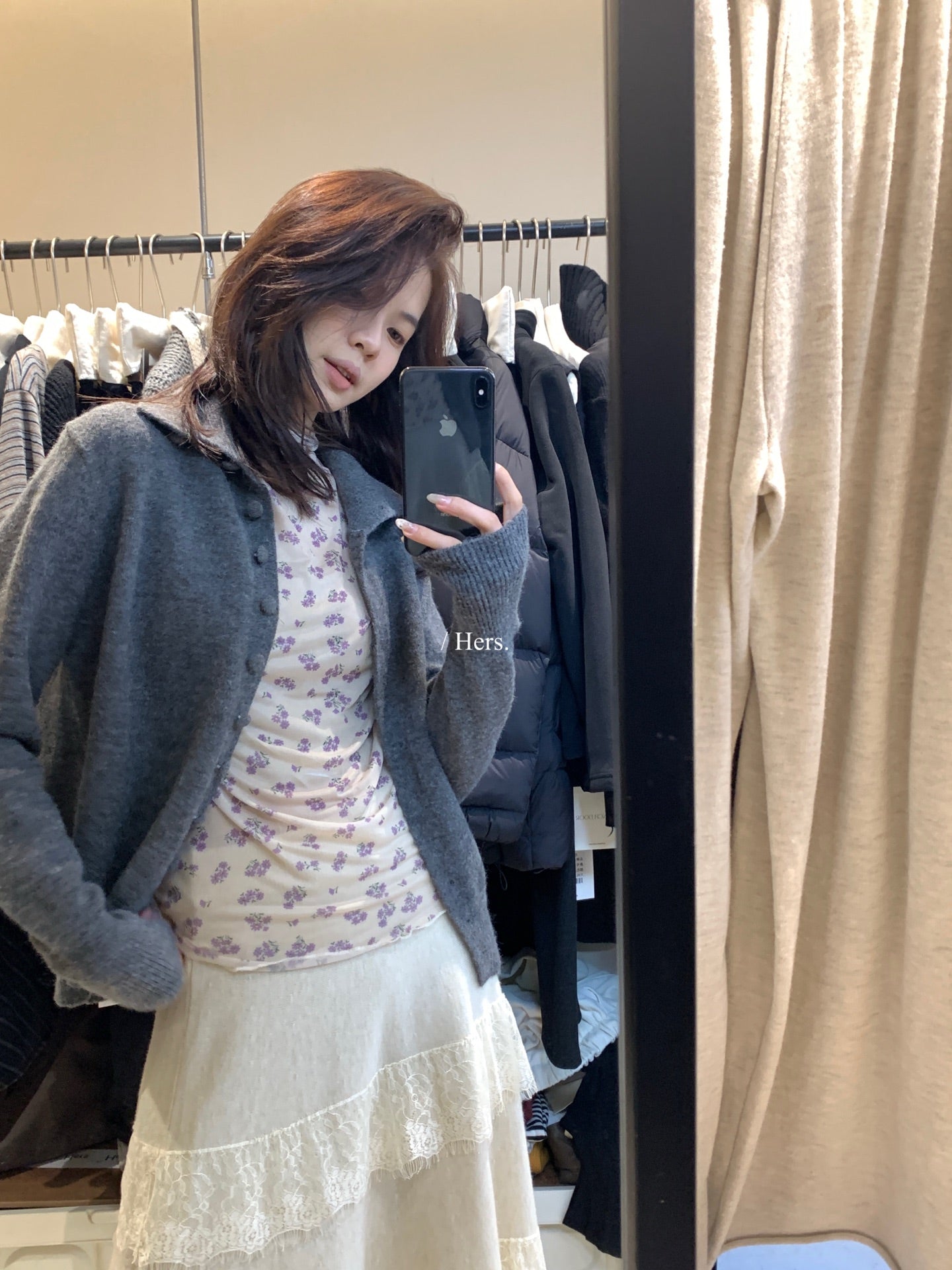 HERS - 碎花打底衫  92518#