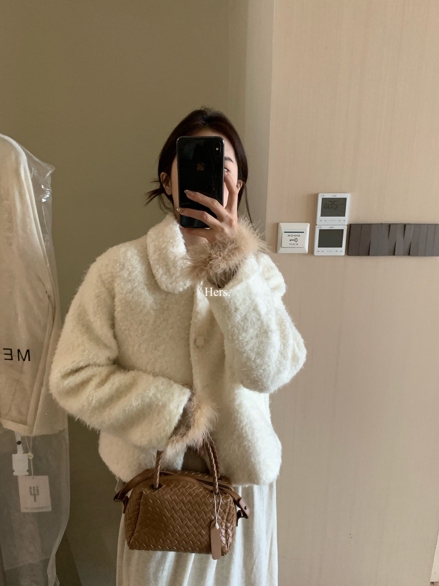 Hers - 奶芙芙小香風夾絨外套    92564#