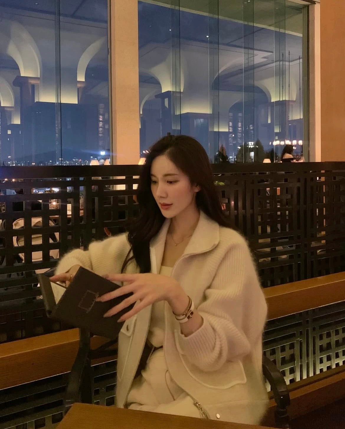 YJNN - 小香風毛呢針織小外套 366#