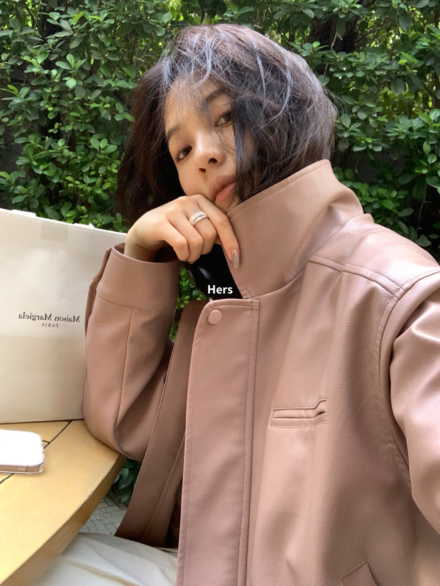 Hers - 經典皮夾克  92067#