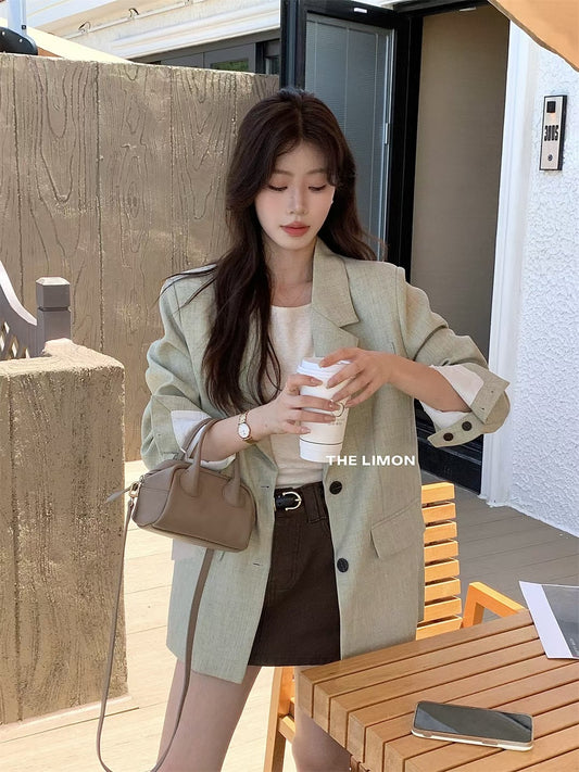 LEMON> 西裝外套搭配今天是韓劇女主  8226#