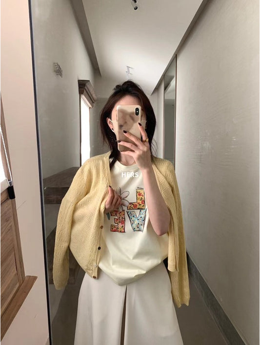 HERS> 彩釦防曬開衫 20696#