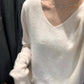 Hers - 羊毛V領針織衫  92437#