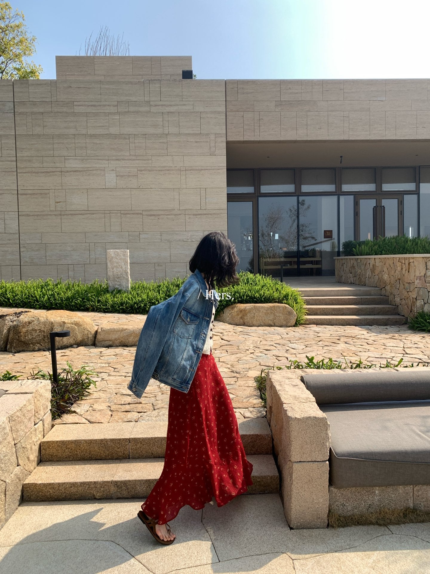 Hers -  廓型牛仔外套   80268#