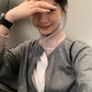 METWO> 灰拼粉棒球外套 2101#