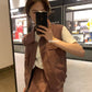 METWO> 套裝工裝背心外套短裙sml(黑&紫) 08002#