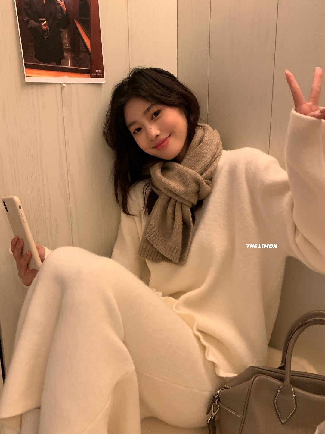 Limon - 云朵北極絨毛衣套裝  2282#