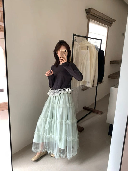 HERS>  蛋糕紗紗裙 20535#